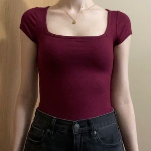 A’GACI Maroon Bodysuit